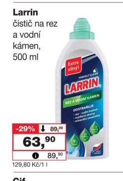 Larrin čistič na rez a vodní kámen, 500 ml