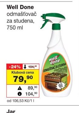 Well Done odmašťovač za studena, 750 ml