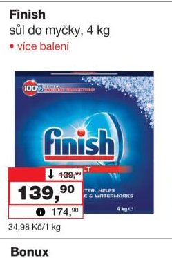 Finish sůl do myčky, 4 kg
