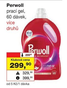 Perwoll prací gel, 60 dávek