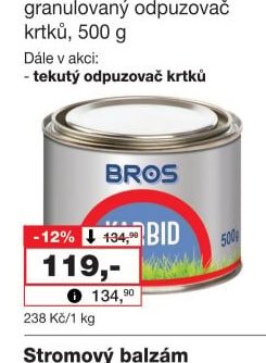 Bros Karbid granulovaný odpuzovač krtků
