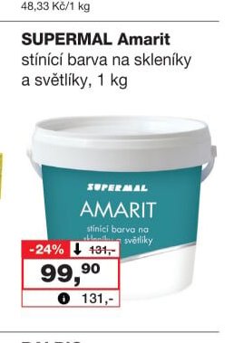 SUPERMAL Amarit stínící barva na skleníky