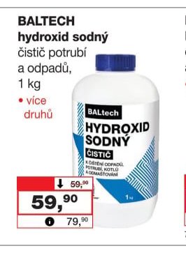 BALTECH hydroxid sodný čistič potrubí