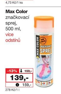 Max Color značkovací sprej