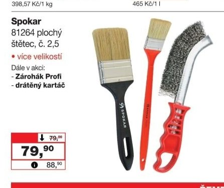 Spokar 81264 plochý štětec