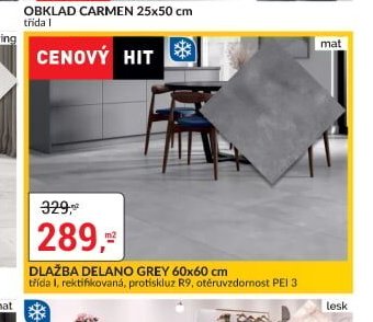 DLAŽBA DELANO GREY 60x60 cm - bauMax akcniletaky.com