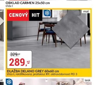 DLAŽBA DELANO GREY 60x60 cm - bauMax akcniletaky.com