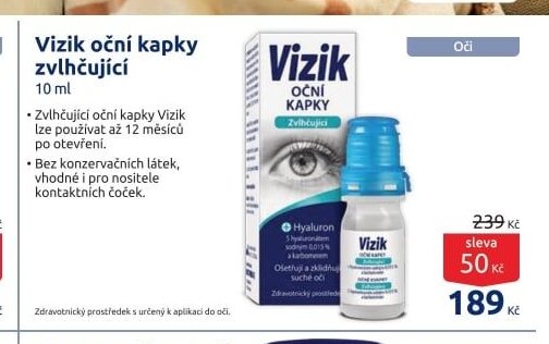 Vizik oční kapky zvlhčující