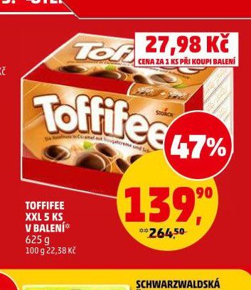 Toffifee XXL 5 ks v balení