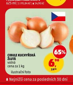 Cibule kuchyňská žlutá