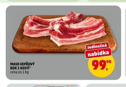 MASO VEPŘOVÝ BOK S KOSTÍ