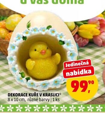 DEKORACE KUŘE V KRASLICI