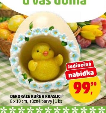 DEKORACE KUŘE V KRASLICI