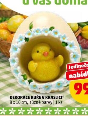 DEKORACE KUŘE V KRASLICI