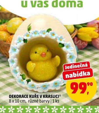 DEKORACE KUŘE V KRASLICI