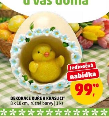 DEKORACE KUŘE V KRASLICI