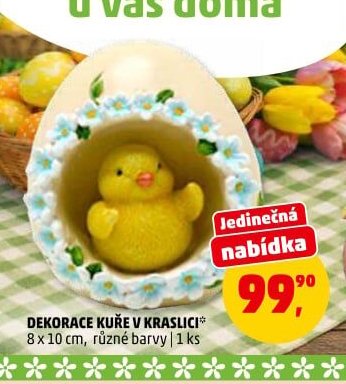 DEKORACE KUŘE V KRASLICI