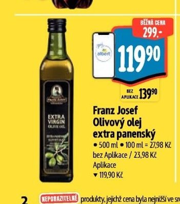 Franz Josef Olivový olej extra panenský
