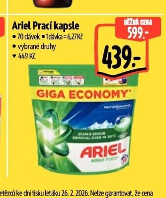 Ariel Prací kapsle