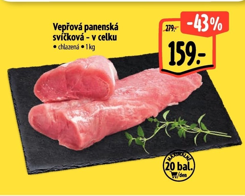 Vepřová panenská svíčková - v celku