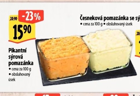 Pikantní sýrová pomazánka