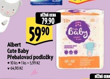 Albert Cute Baby Přebalovací podložky