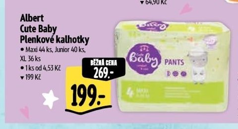 Albert Cute Baby Plenkové kalhotky