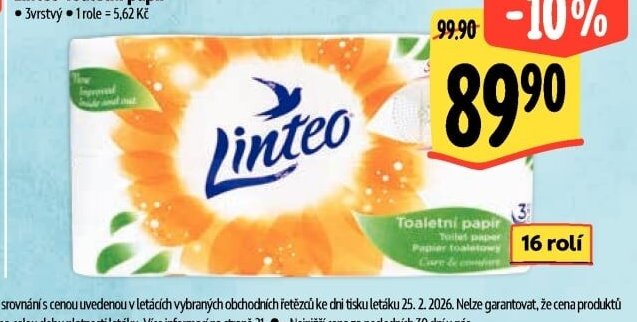 Linteo Toaletní papír