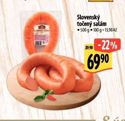 Slovenský točený salám