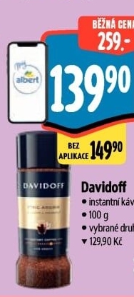 Instantní kávy Davidoff