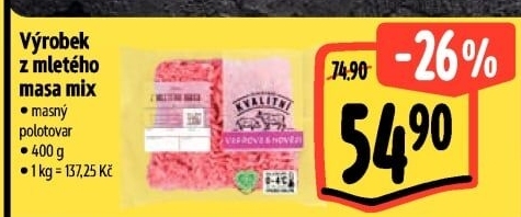 Mělněné maso mix Albert