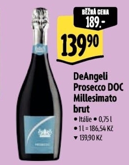 Prosecco Millesimato Brut DOC De Angeli