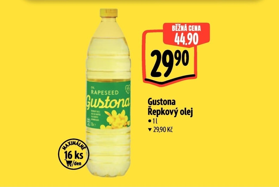 Řepkový olej Gustona