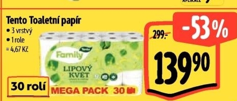 Toaletní papír 3vrstvý Tento