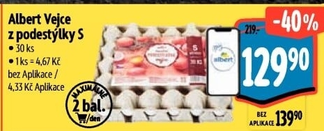 Vejce z podestýlky S Albert