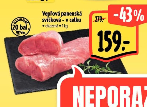 Vepřová panenská svíčková