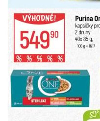 Purina One kapsičky pro kočky 40x 85 g