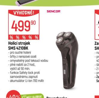 Holicí strojek SMS 4210BK - Globus akcniletaky.com