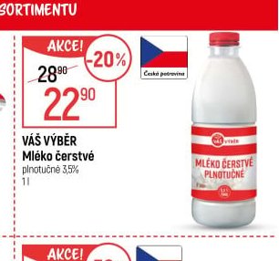 Váš Výběr Mléko čerstvé