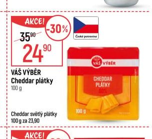 Váš Výběr Cheddar plátky