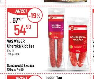 Váš Výběr Uherská klobása