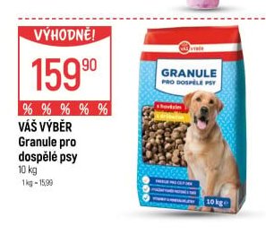 Váš Výběr Granule pro dospělé psy