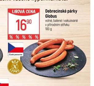 Debrecínské párky Globus