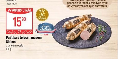 Paštika s telecím masem, Globus