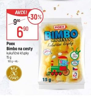 Poex Bimbo na cesty kukuřičné křupky