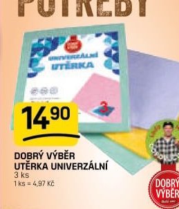 Dobrý výběr utěrka univerzální