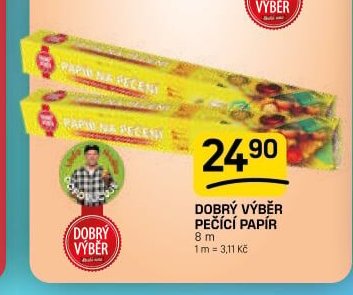 Dobrý výběr pečící papír