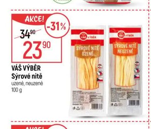 VÁŠ VÝBĚR Sýrové nitě 100 g