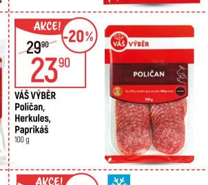 VÁŠ VÝBĚR Poličan, Herkules, Paprikáš 100 g