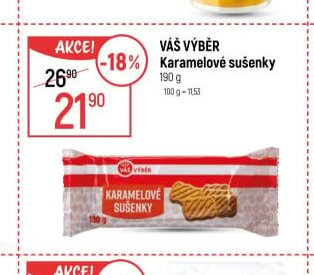 Váš výběr karamelové sušenky